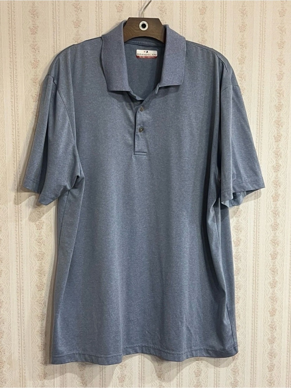 Grand Slam Men's Short-Sleeve Polo Shirt - Slate Blue